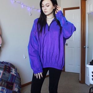 Iridescent Vintage 90s Style Windbreaker